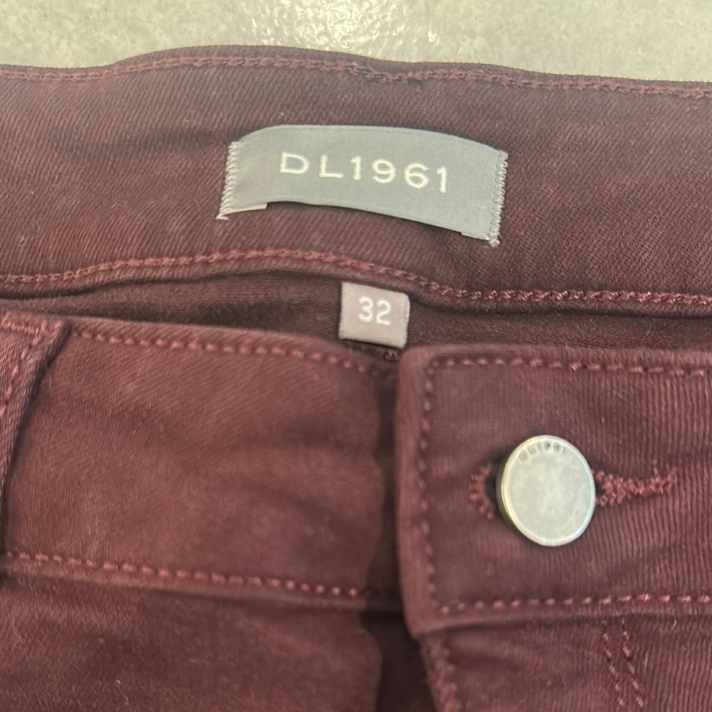 DL1961 Deep Red Denim